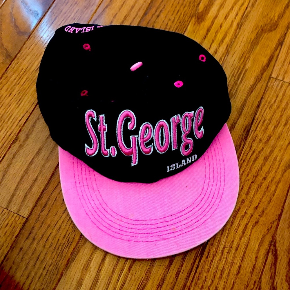 Neon black St. George Island hat snapback